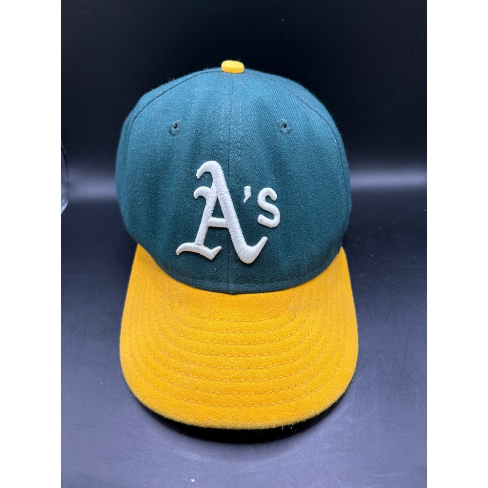 Oakland Athletics Baseball Cap New Era 59FIFTY‎ Fitted Green Yellow A's